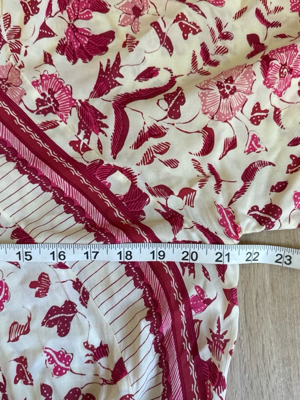 Natalie Martin Cream Maxi Dress with Pink Floral Print L - Picture 5 of 8